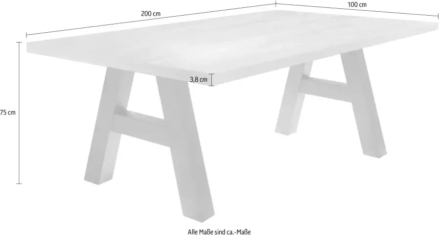 Mäusbacher Eettafel Mister A-vormig frame - Foto 1