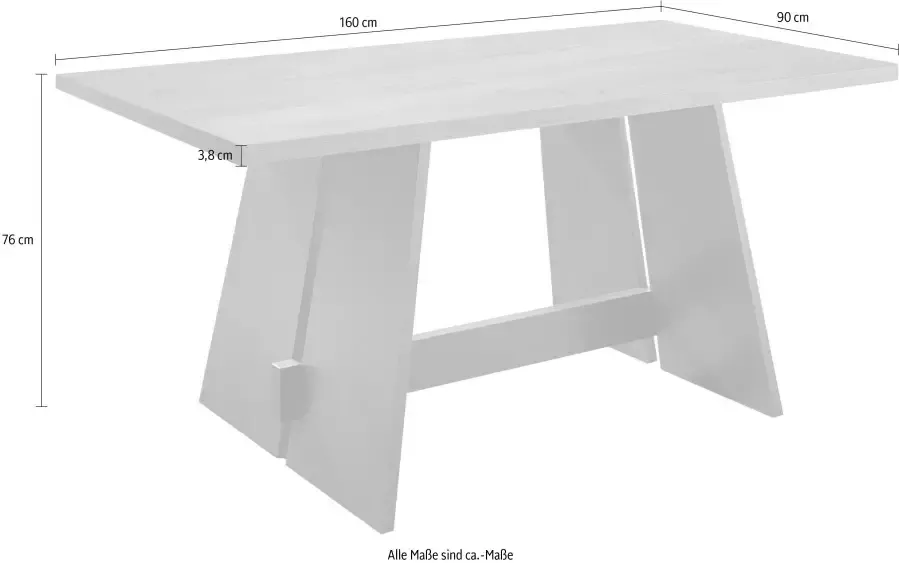 Mäusbacher Eettafel Mister Breedte 140 160 of 180 cm - Foto 3