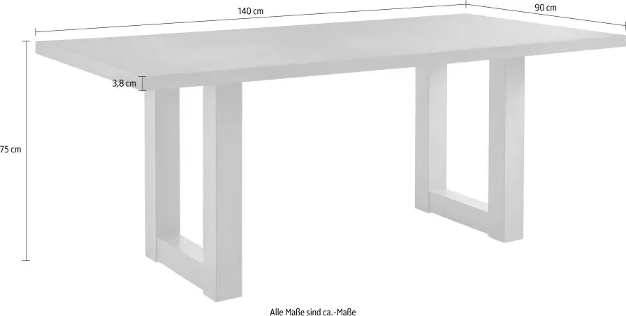 Mäusbacher Eettafel Mister U-vormig frame - Foto 3