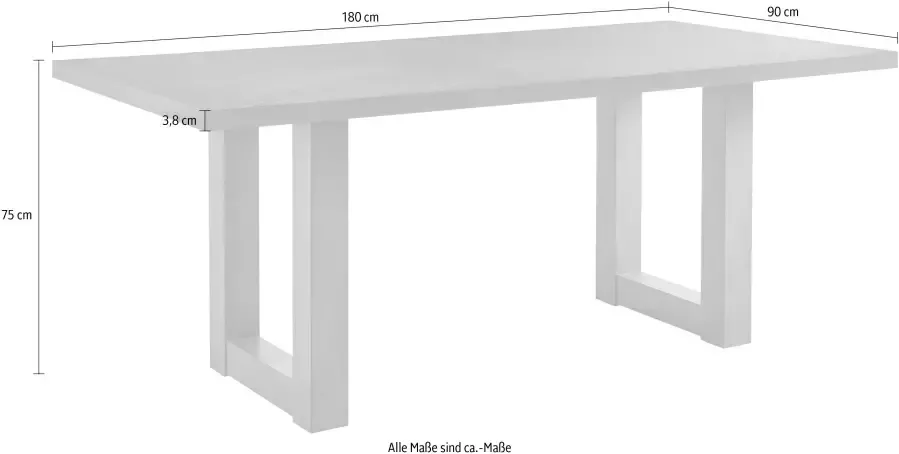 Mäusbacher Eettafel Mister U-vormig frame - Foto 3