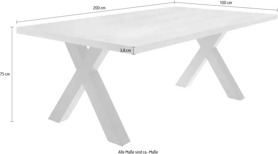 Mäusbacher Eettafel Mister X-vormig frame - Foto 1