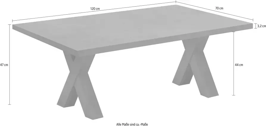 Mäusbacher Salontafel X-frame - Foto 1