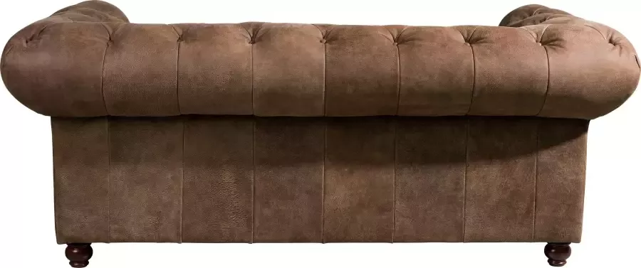 Max Winzer Chesterfield-bank Old Engeland 2-zitsbank van leer met capitonnage & siernagels breedte 192 cm - Foto 10