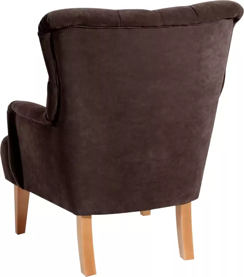 Max Winzer Chesterfield-fauteuil Bradley met elegante knoopstiksels - Foto 1