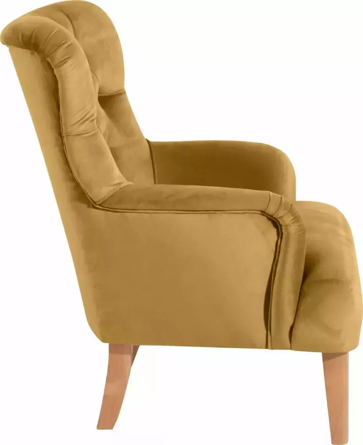 Max Winzer Chesterfield-fauteuil Bradley met elegante knoopstiksels - Foto 5