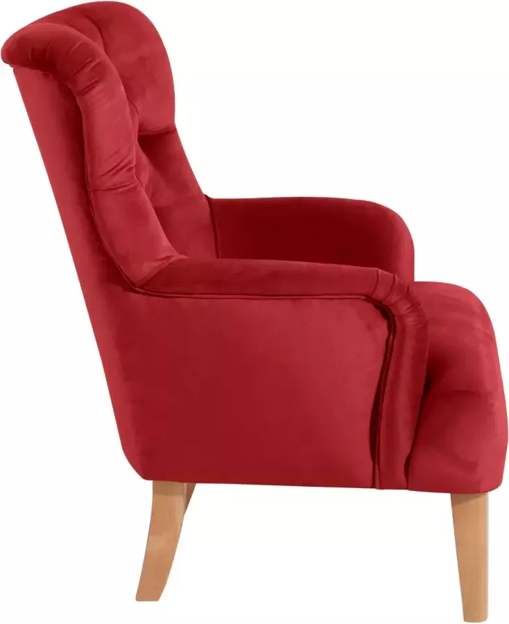 Max Winzer Chesterfield-fauteuil Bradley met elegante knoopstiksels - Foto 3