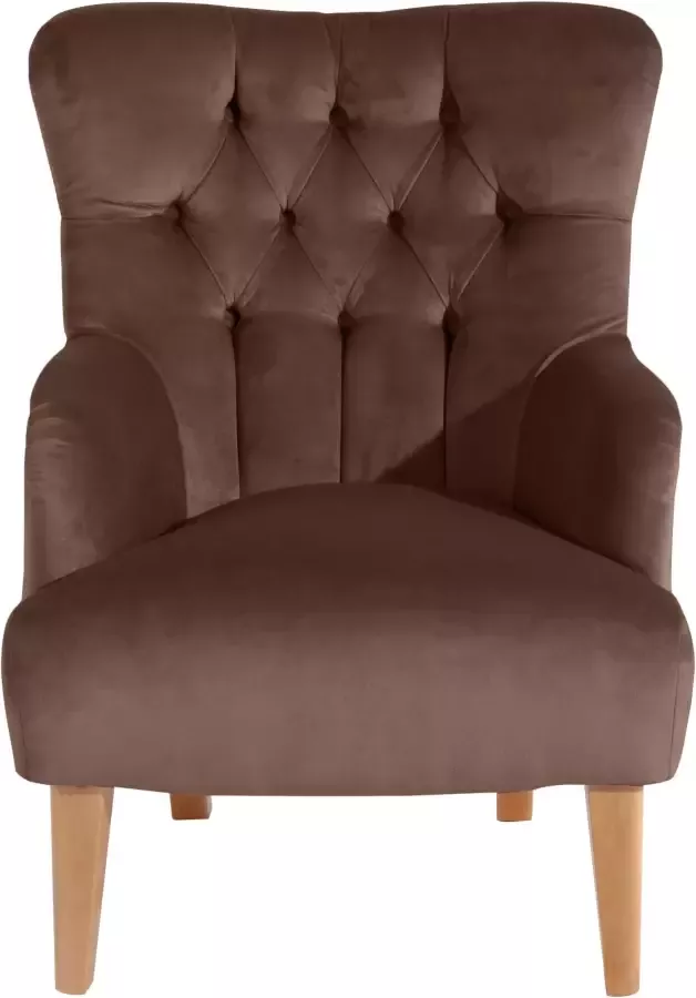 Max Winzer Chesterfield-fauteuil Bradley met elegante knoopstiksels - Foto 4