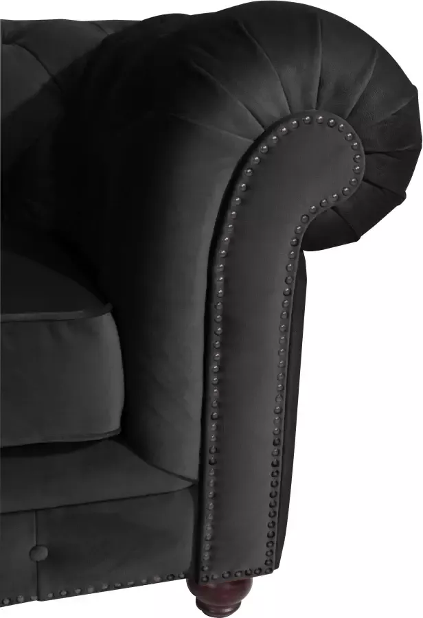 Max Winzer Chesterfield-fauteuil Old Engeland met elegante knoopstiksels - Foto 3