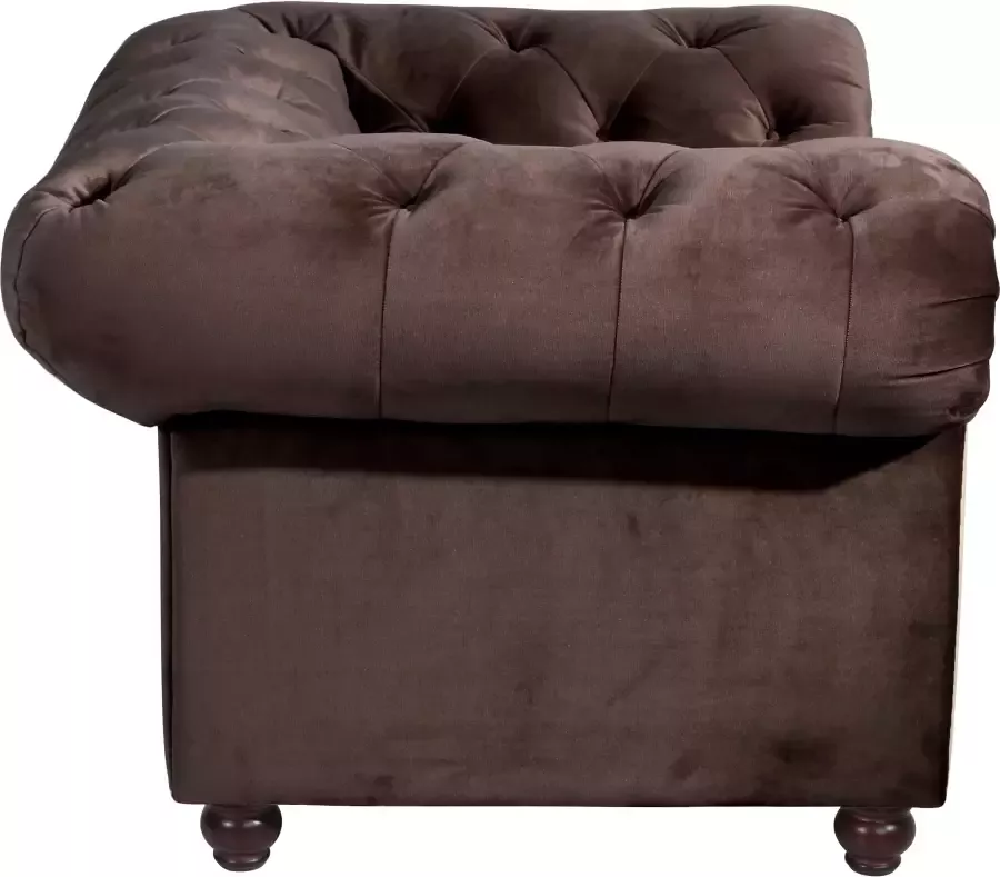 Max Winzer Chesterfield-fauteuil Old Engeland met elegante knoopstiksels - Foto 2