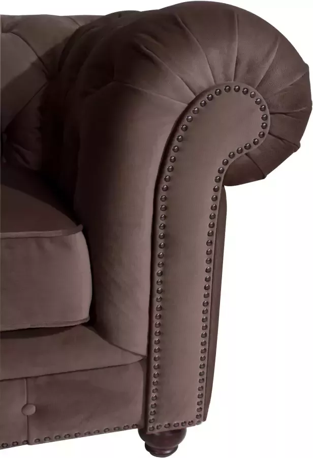 Max Winzer Chesterfield-fauteuil Old Engeland met elegante knoopstiksels - Foto 3