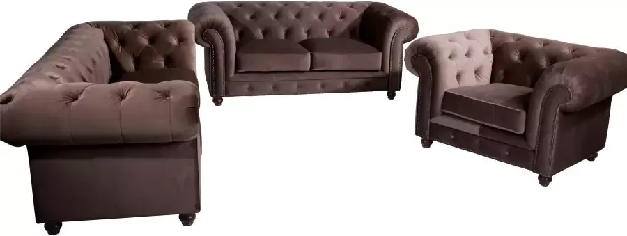 Max Winzer Chesterfield-fauteuil Old Engeland met elegante knoopstiksels - Foto 7