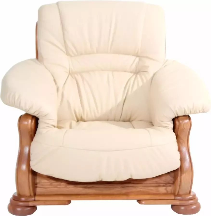 Max Winzer Fauteuil Texas Loungesessel met een decoratief houten frame (set) - Foto 2