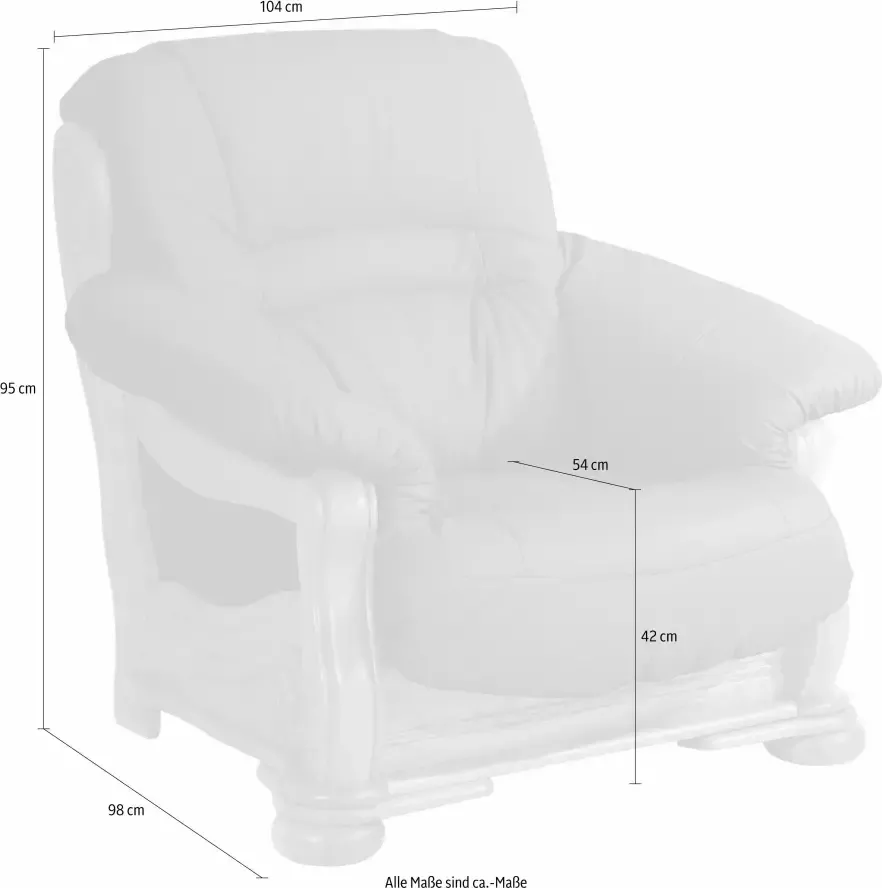 Max Winzer Fauteuil Texas Loungesessel met een decoratief houten frame (set) - Foto 3