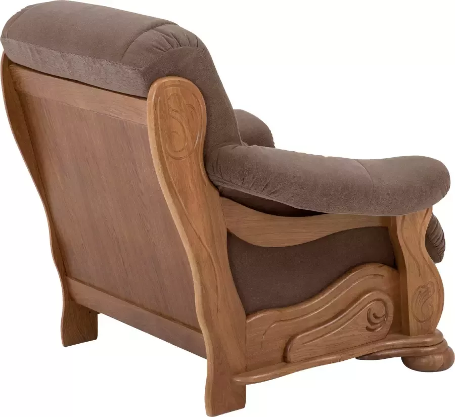 Max Winzer Fauteuil Texas met een decoratief houten frame - Foto 10