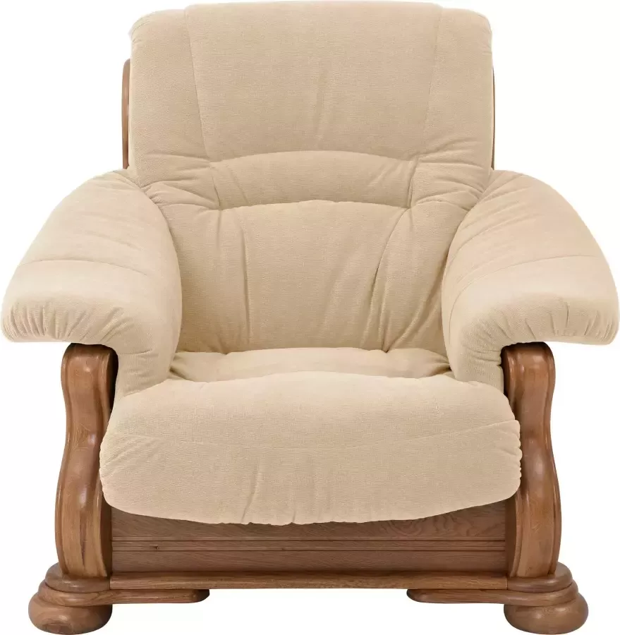 Max Winzer Fauteuil Texas Loungesessel met een decoratief houten frame (set) - Foto 7