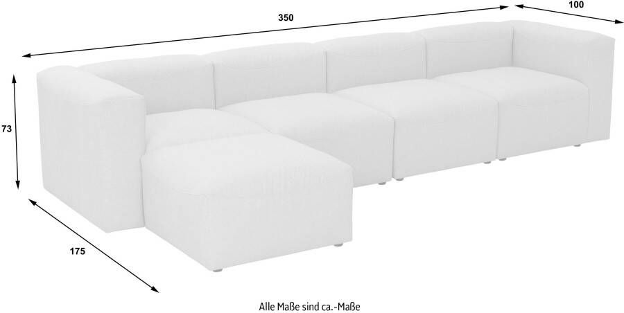 Max Winzer Hoekbank LENA Sofaset 07 bestaande uit 5 zitelementen individueel te combineren (voordeelset 5-delig) - Foto 7