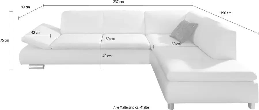 Max Winzer Hoekbank Toulouse met inklapbare armleuningen breedte 237 cm - Foto 6