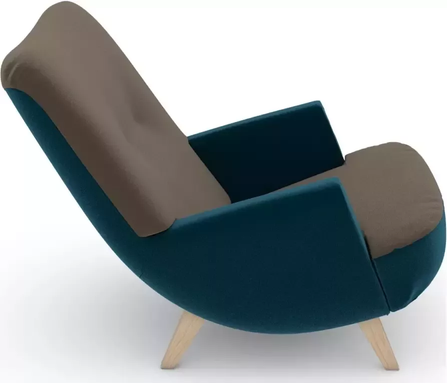 Max Winzer Loungestoel Build-a-chair Borano in retro-look om zelf te stylen - Foto 2
