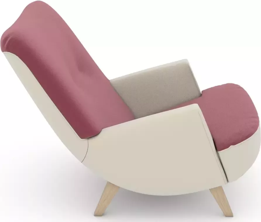 Max Winzer Loungestoel Build-a-chair Borano in retro-look om zelf te stylen - Foto 2