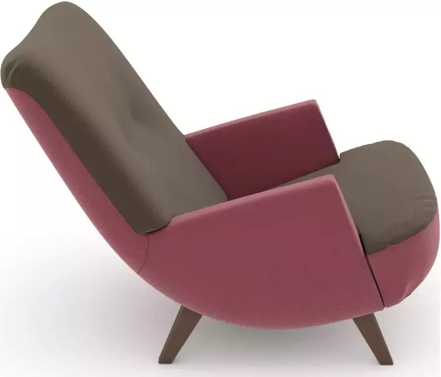 Max Winzer Loungestoel Build-a-chair Borano in retro-look om zelf te stylen - Foto 2