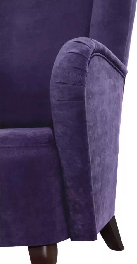 Max Winzer Oorfauteuil Anastasia met gekrulde houten poten stoel met een hoge rugleuning - Foto 5