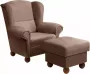 Max Winzer Oorfauteuil Malmö met houten bolpootjes - Thumbnail 4