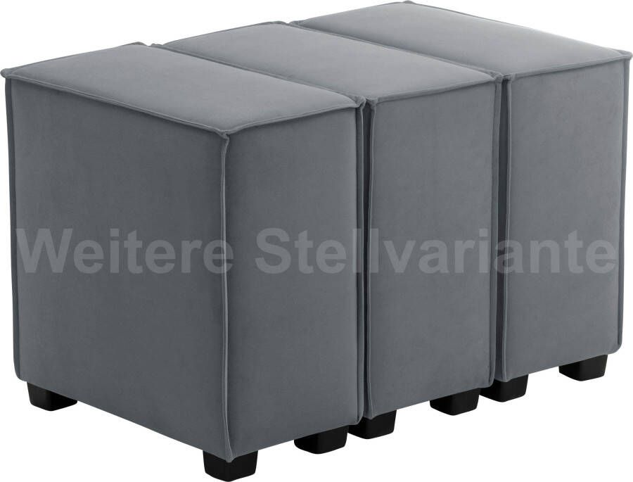 Max Winzer Zithoek Move Sofa-set 11 bestaande uit 3 zitelementen 3 losse stoelen of 1 poef voetenbank (set) - Foto 3