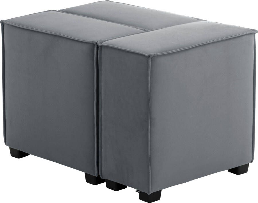 Max Winzer Zithoek Move Sofa-set 11 bestaande uit 3 zitelementen 3 losse stoelen of 1 poef voetenbank (set) - Foto 2