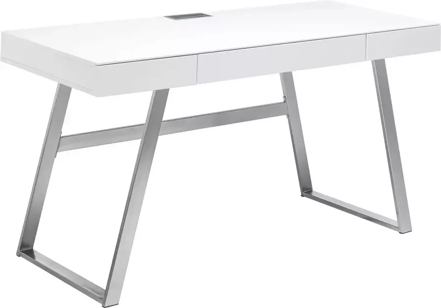MCA furniture Bureau Aspen matwit laden met push-to-open breedte 140 cm - Foto 3