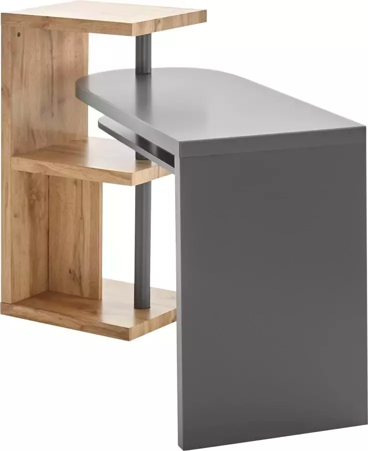 MCA furniture Bureau Moura met kastelement hoogglans-wit tafelblad draaibaar breedte 145 cm - Foto 3