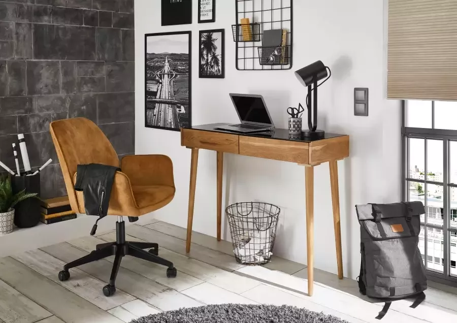 MCA furniture Bureaustoel O-Ottawa Fluweel bureaustoel met traploos instelbare comfortabele zithoogte - Foto 1