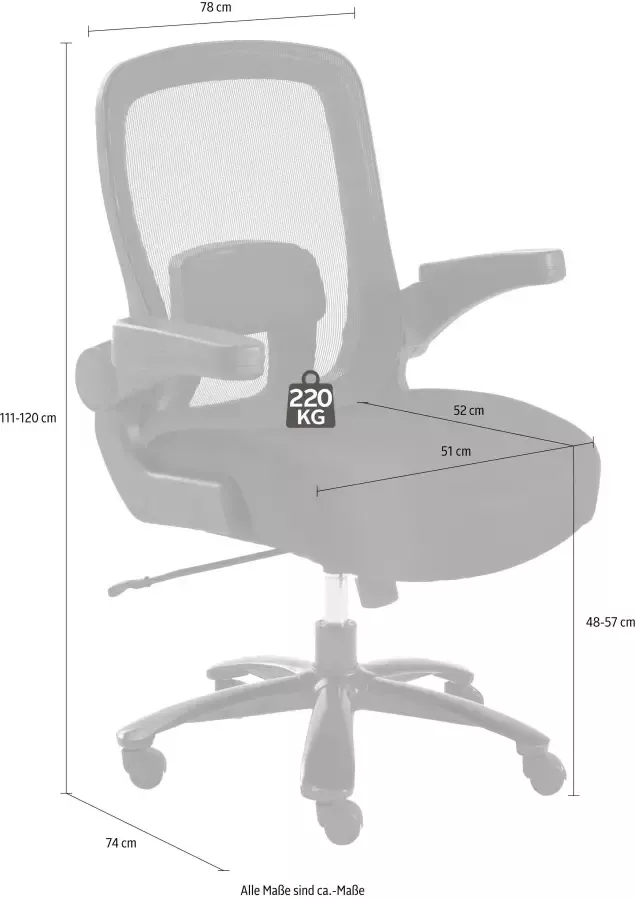 MCA furniture Bureaustoel REAL COMFORT 6 - Foto 4