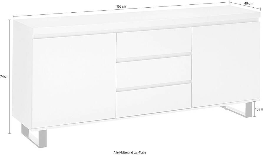 MCA furniture Dressoir AUSTIN dressoir Deuren met demping soft-close - Foto 6
