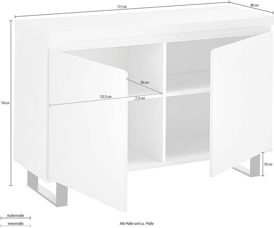 MCA furniture Dressoir AUSTIN Sideboard Deuren met demping soft-close - Foto 3