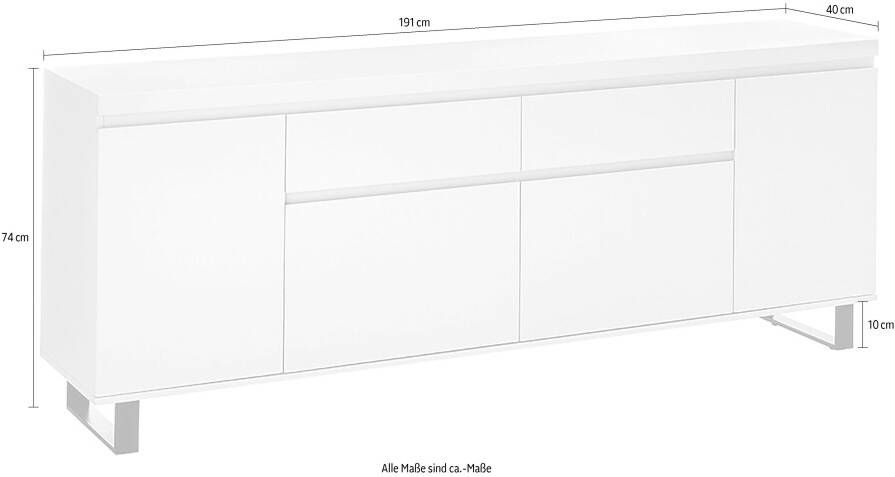 MCA furniture Dressoir AUSTIN dressoir Deuren met demping soft-close - Foto 5