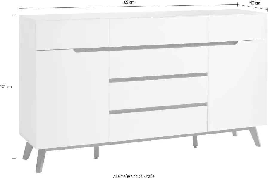 MCA furniture Dressoir Cervo Breedte ca. 169 cm - Foto 3