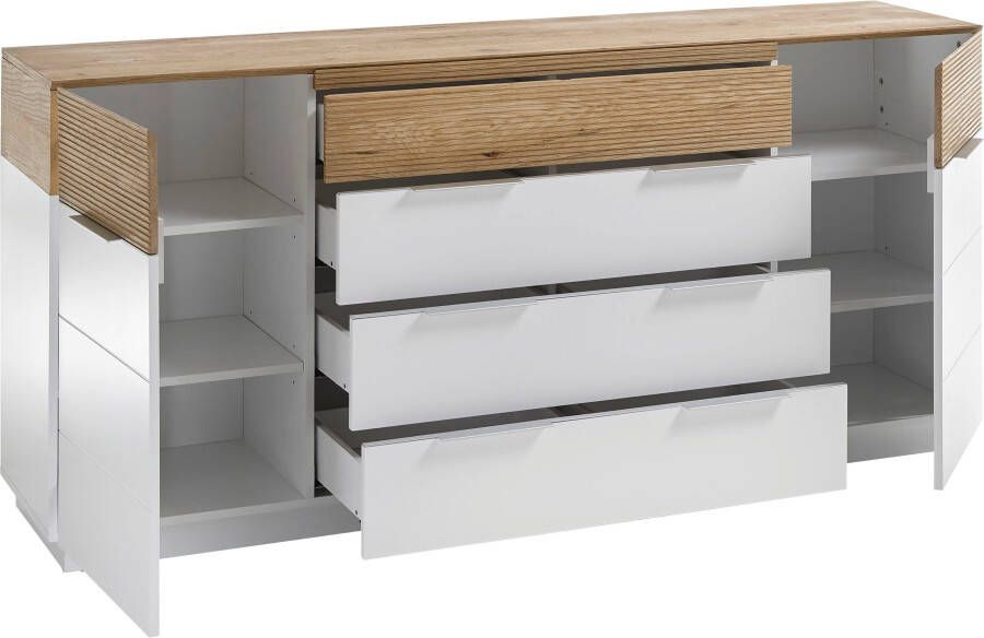 MCA furniture Dressoir Dubai matwit met garneringen in eiken - Foto 3