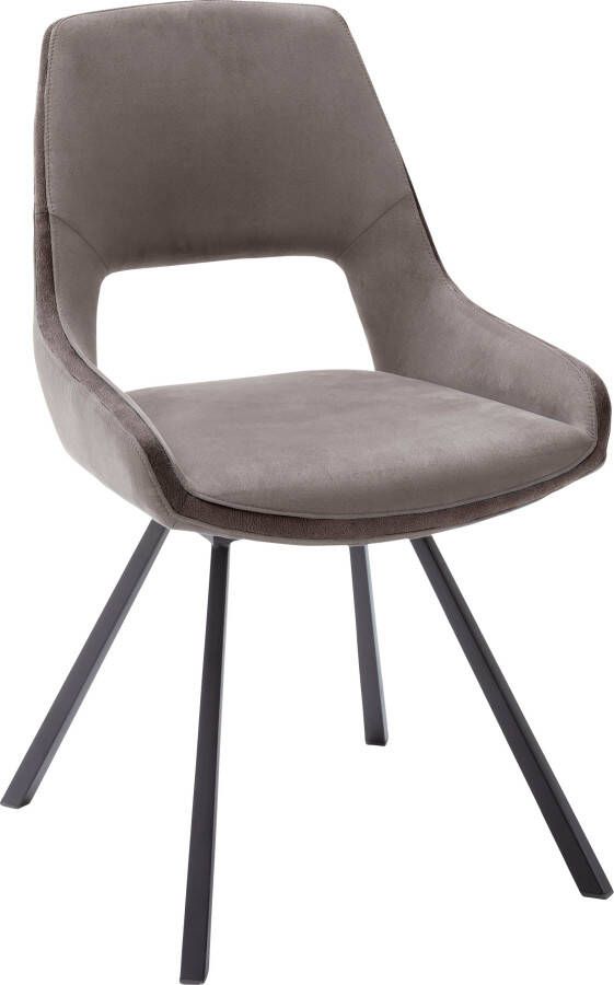 MCA furniture Eetkamerstoel Bayonne set van 2 stoel 180º draaibaar met nivellering belastbaar tot 120 kg (set 2 stuks) - Foto 1