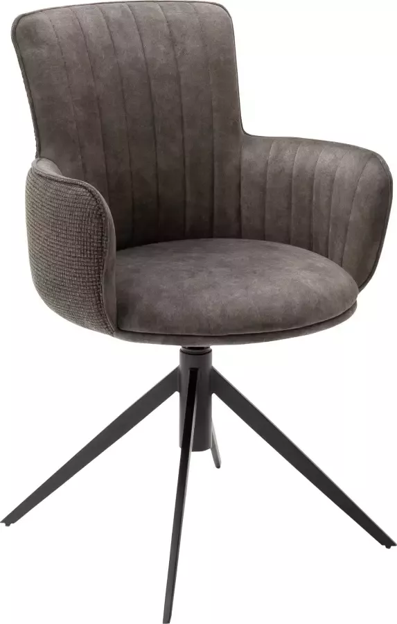 MCA furniture Eetkamerstoel DENIA set van 2 stoel 360º draaibaar met nivellering belastbaar tot 120 kg (set 2 stuks)