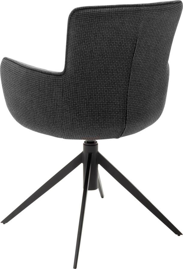 MCA furniture Eetkamerstoel DENIA set van 2 stoel 360º draaibaar met nivellering belastbaar tot 120 kg (set 2 stuks) - Foto 5