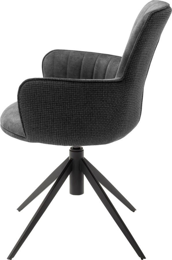 MCA furniture Eetkamerstoel DENIA set van 2 stoel 360º draaibaar met nivellering belastbaar tot 120 kg (set 2 stuks) - Foto 8