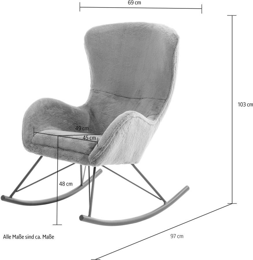 MCA furniture Schommelstoel ORIOLO - Foto 1