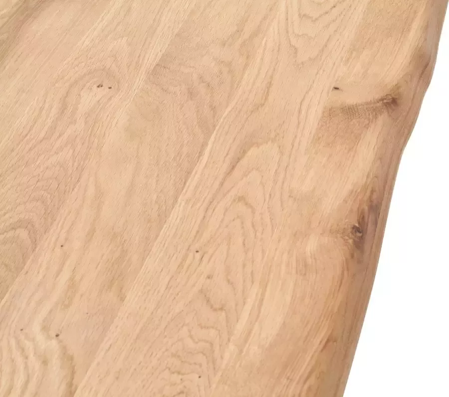 MCA furniture Eettafel Greta Eettafel massief hout met schaaldeel of rechte rand - Foto 1