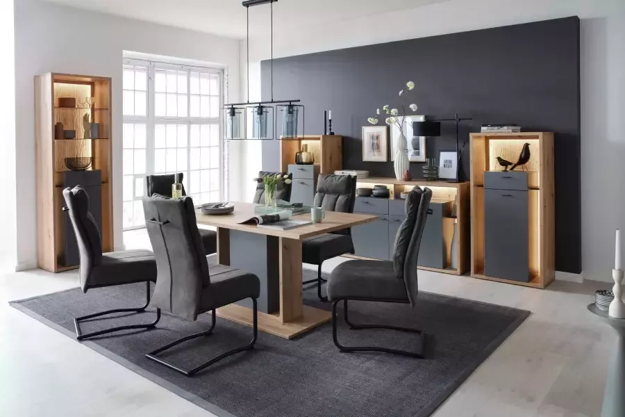 MCA furniture Eettafel Lizzano Landelijke stijl modern tot 80 kg belastbaar tafel 160 cm breed - Foto 1