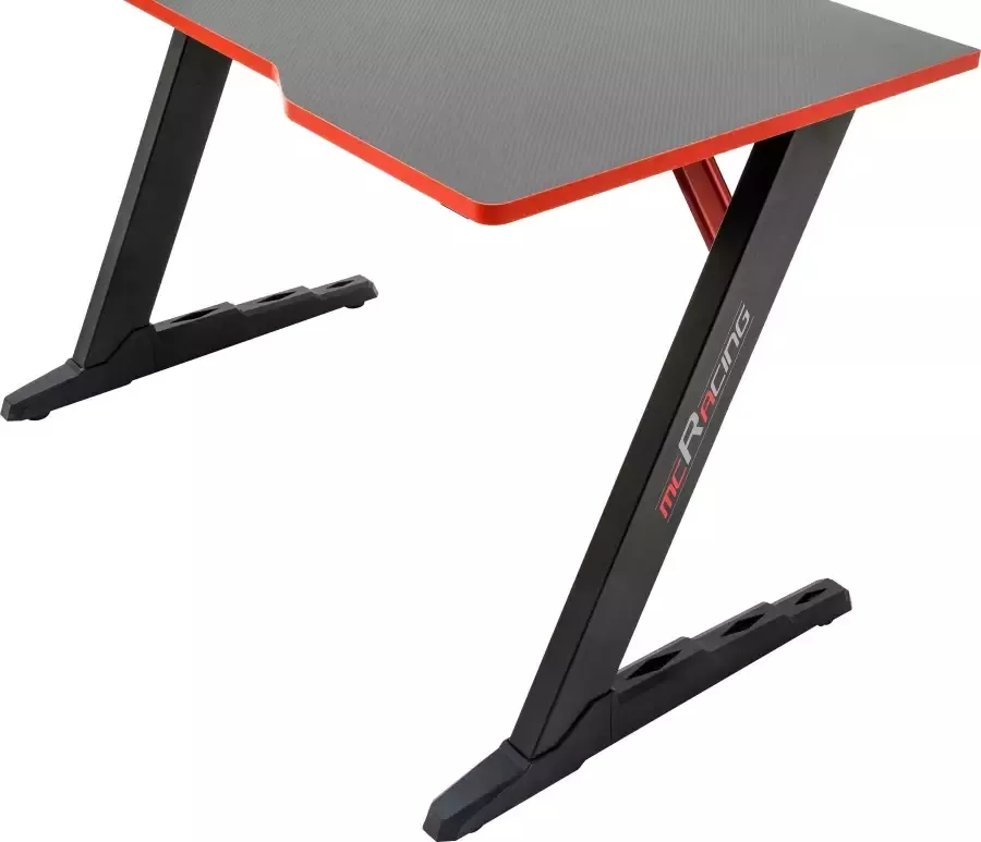 MCA furniture Gamingtafel McRacing Desk 7 Gaming Desk zwart - Foto 3