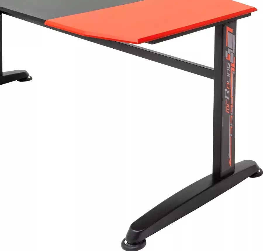 MCA furniture Gamingtafel McRacing Game Desk mcRacing zwart rood-zwart - Foto 2