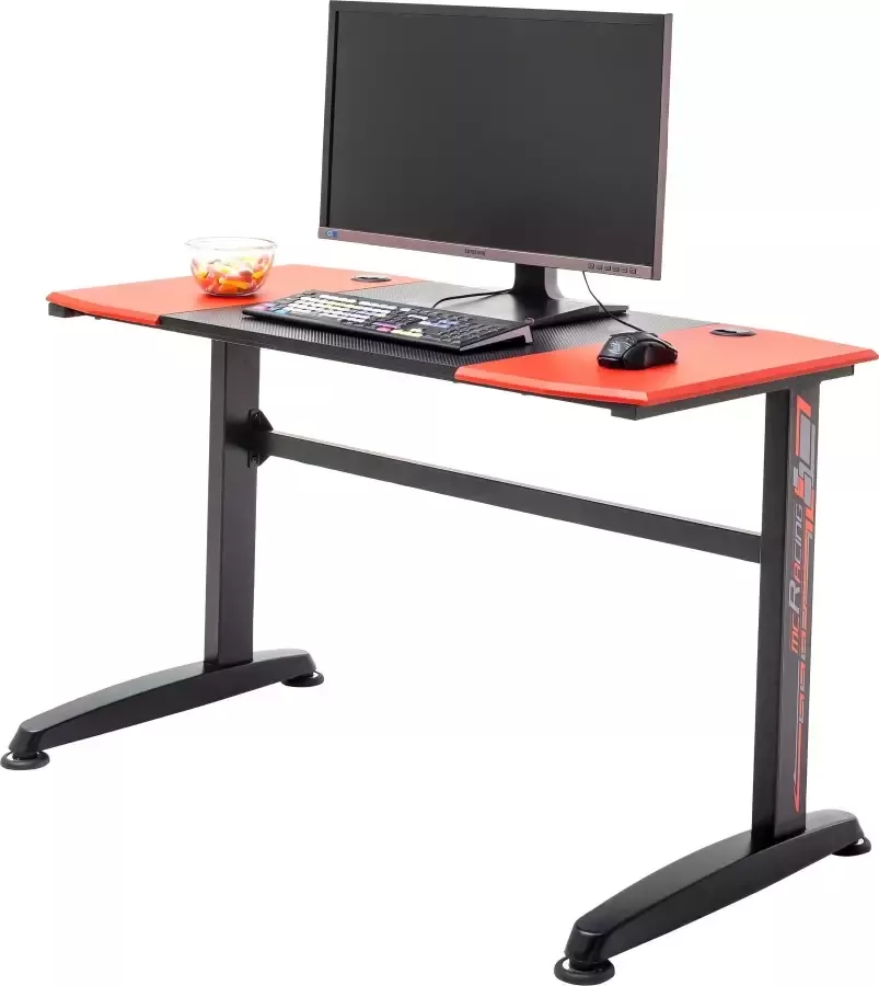 MCA furniture Gamingtafel McRacing Game Desk mcRacing zwart rood-zwart - Foto 4