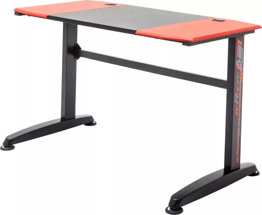 MCA furniture Gamingtafel McRacing Game Desk mcRacing zwart rood-zwart - Foto 7