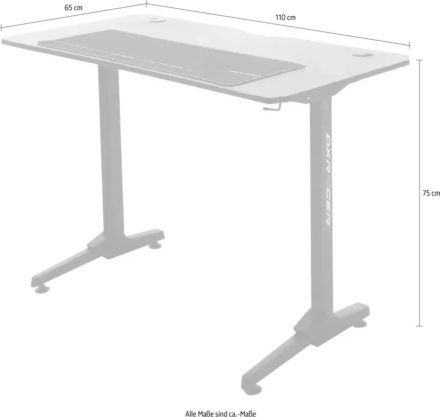 MCA furniture Gamingtafel DX Racer DX coureur gamingtafel