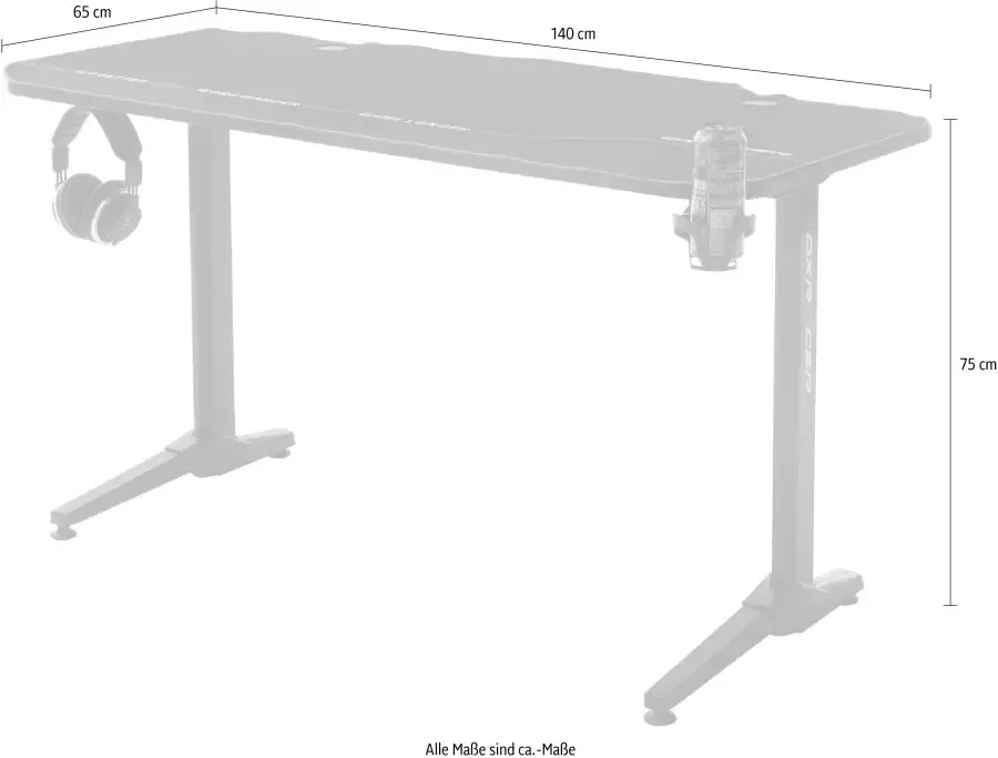 MCA furniture Gamingtafel Gaming tafel - Foto 3